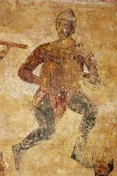 Musiciens et acrobates (détail)